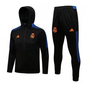 Real Madrid Trainingsjack Capuchon 2022-23 Zwart Blauwe
